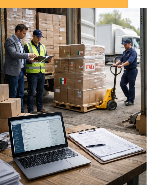 Доставка грузов из Италии: морские и авиаперевозки от 18376