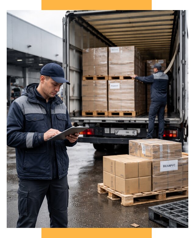Доставка грузов из Беларуси от 15314 р. логистика СетСервис-Кра