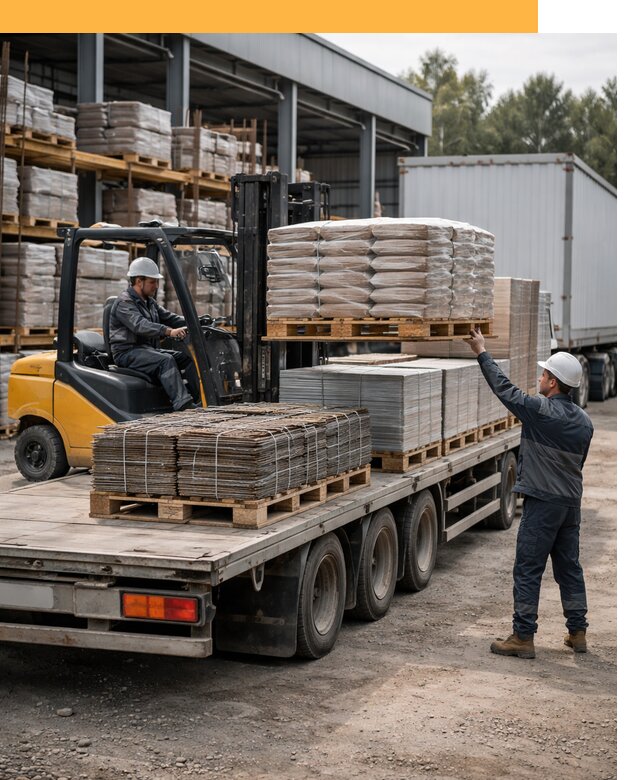 Перевозка строительных материалов по миру от 5615 руб